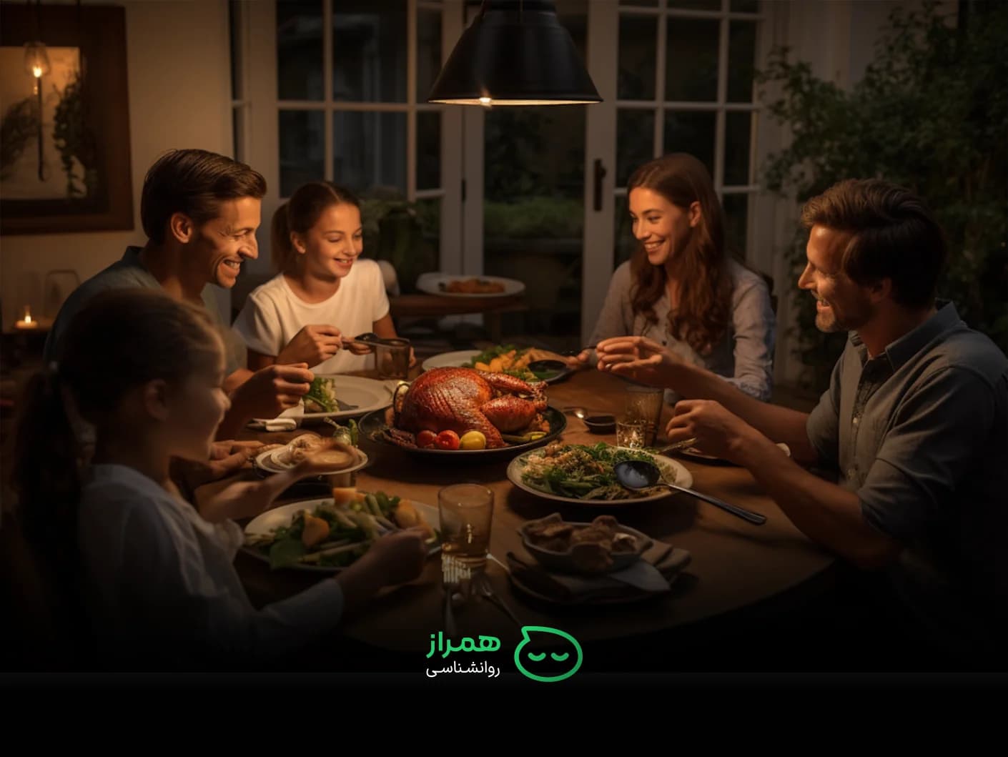 Happy family enjoying dinner together in a cozy, warm atmosphere | Strengthening emotional connection between parents and children