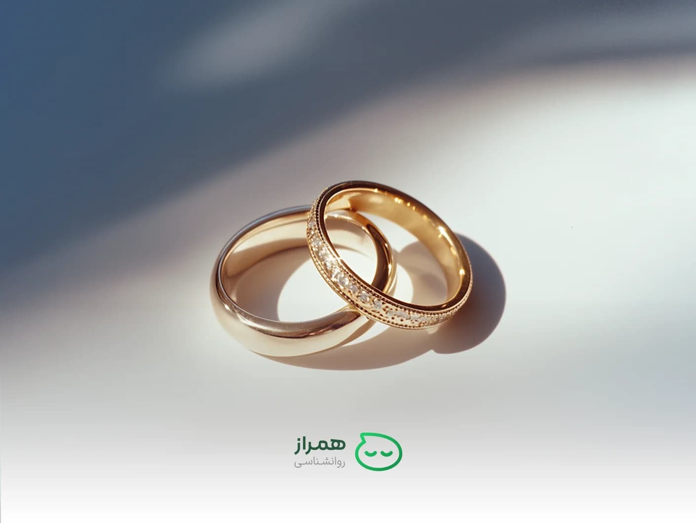 Golden wedding rings symbolizing emotional connection and marriage commitment – Hamraz Psychology